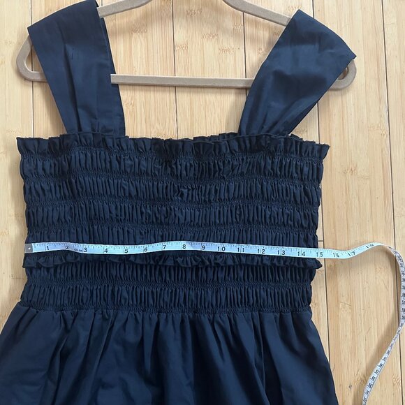 Club Monaco Cotton Smocked Bodice Maxi Dress NWT Size L - Picture 5 of 9